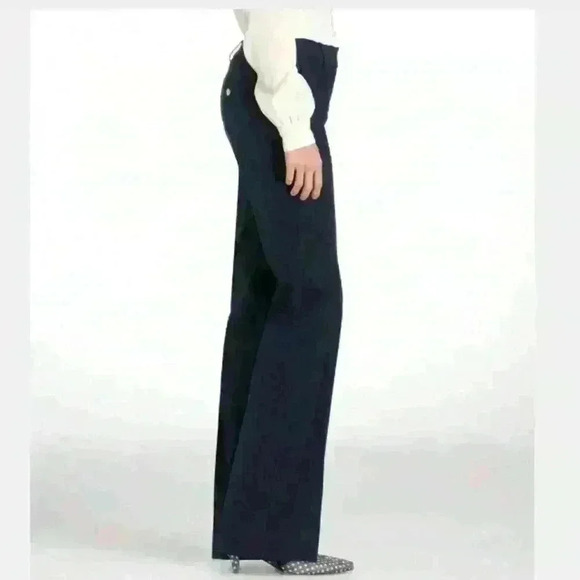 Tory Burch Normandy Blue Kori Cotton Twill Pant - Picture 3 of 3